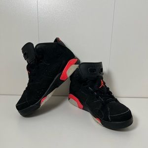 Nike Air Jordan 6 Kids Size 1Y Black Infrared